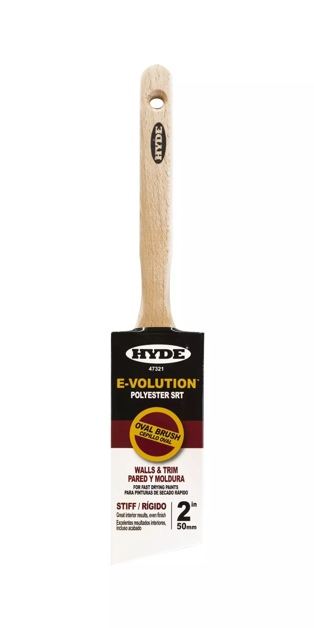 Hyde Tools 47321 2" E-volution Oval Paint Brush