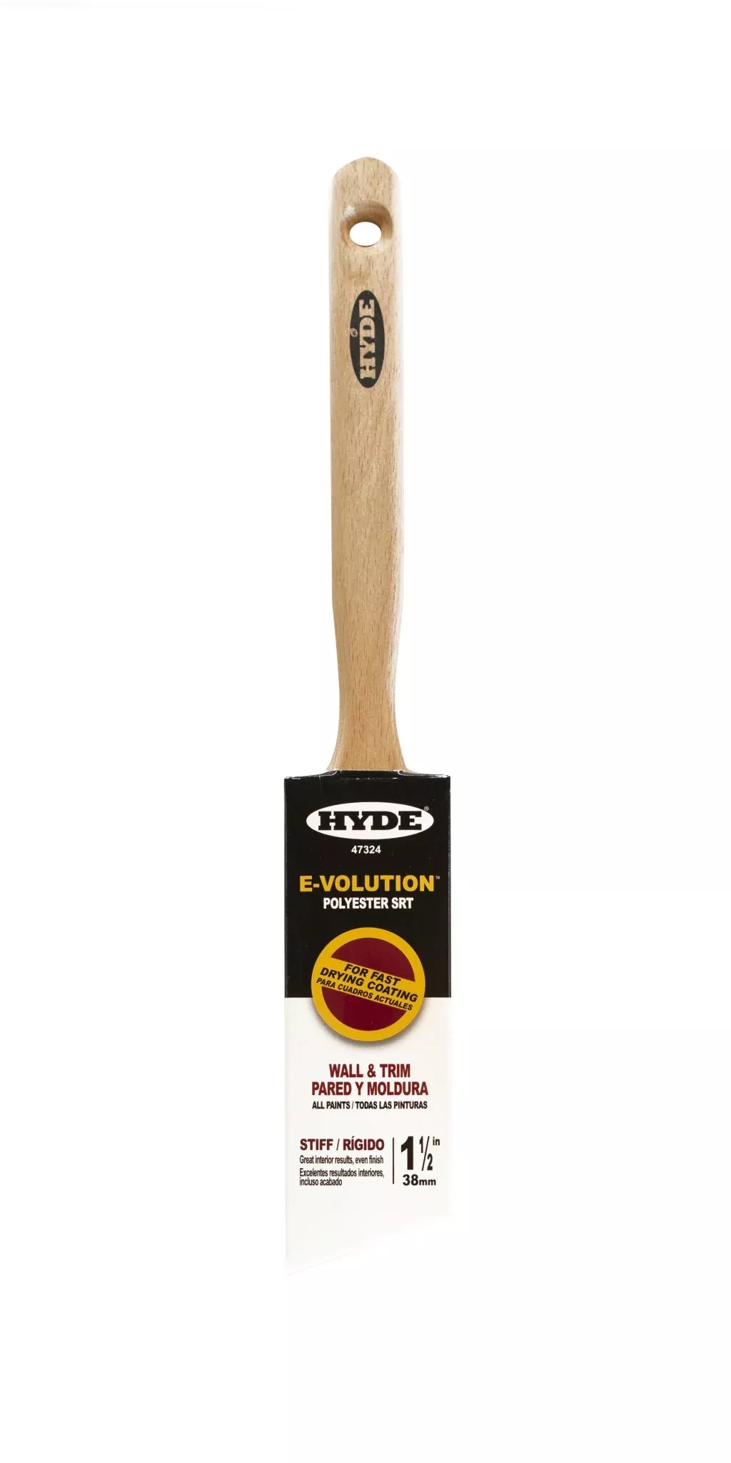 Hyde Tools 47324 1-1/2" E-volution Paint Brush