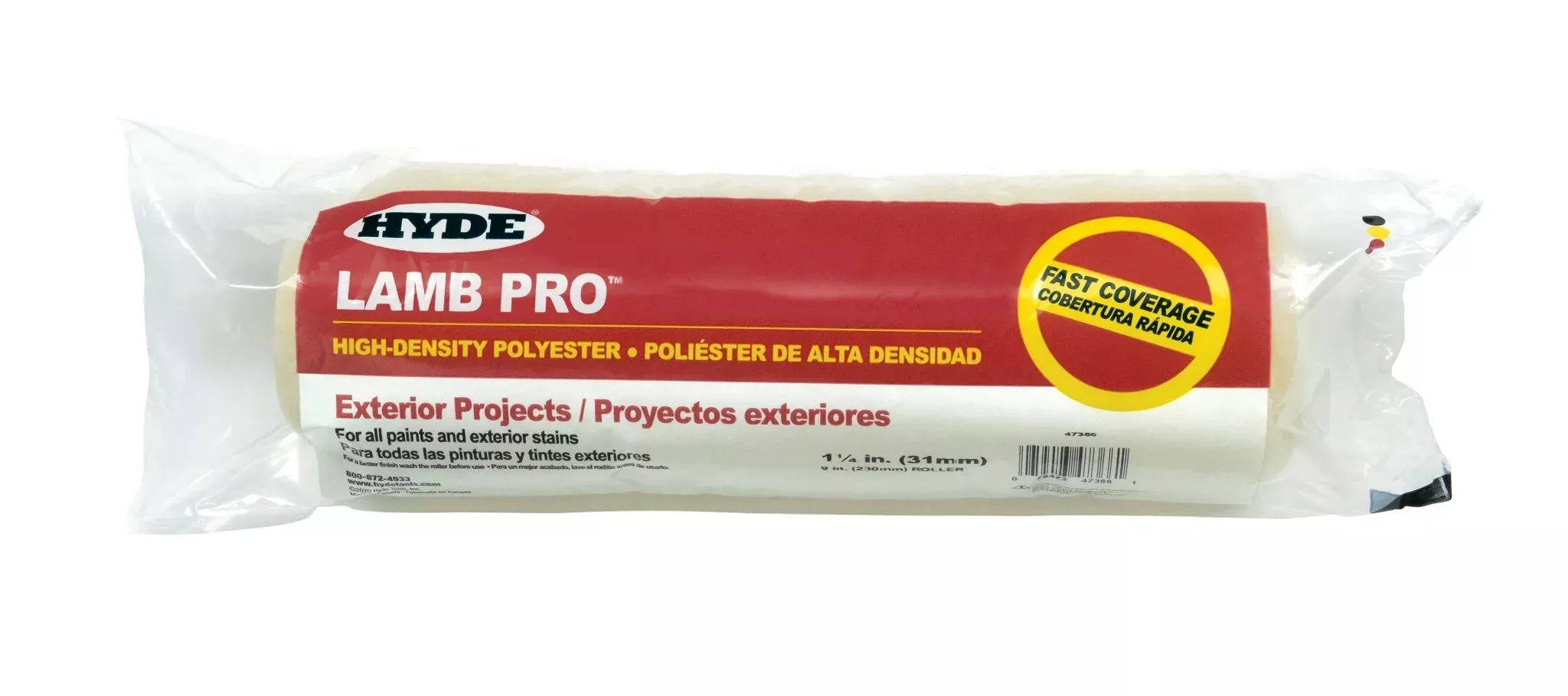 Hyde Tools 47366 9" Lamb Pro™ Roller Cover, 1-1/4" Nap