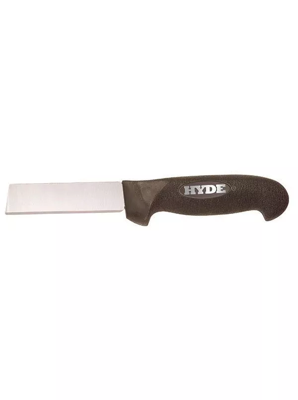 Hyde Tools 60102 Black & Silver Square Point Knife