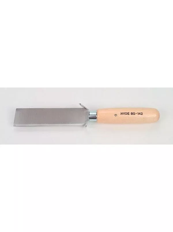 Hyde Tools 60510 Square Point Knife, Safety Wood Handle