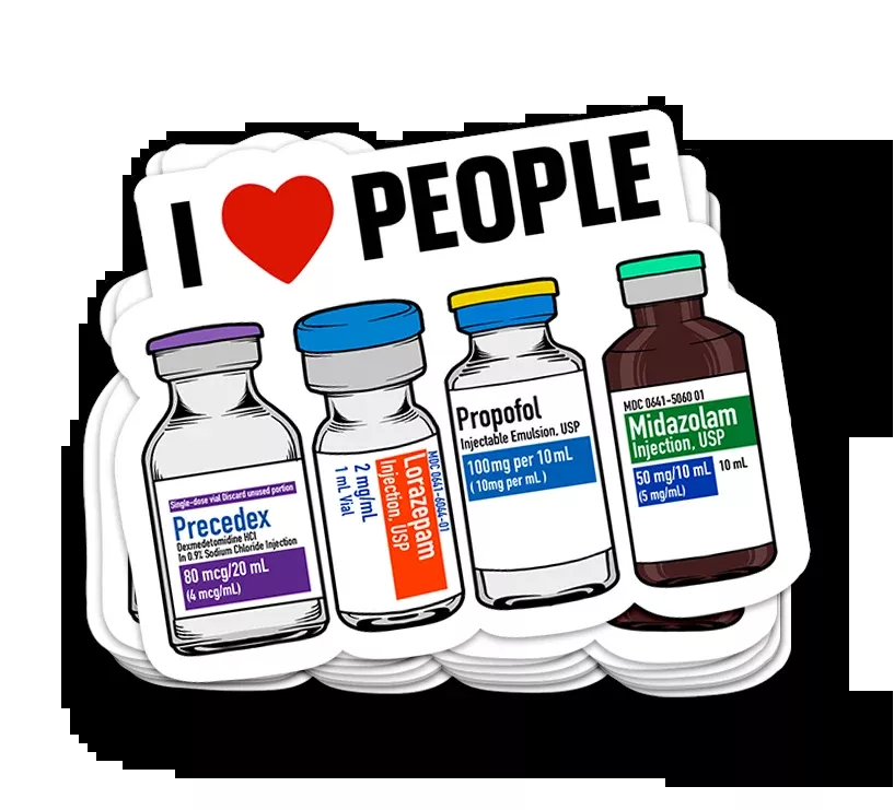 I LOVE PEOPLE Sticker