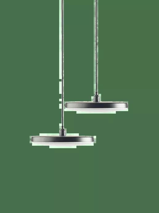 In-Lite DISC PENDANT 100-230V BLACK DUO