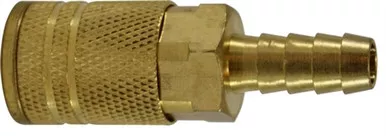 Industrial Interchange Hose Barb Coupler Brass