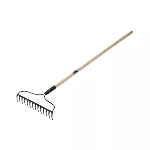 "jackson Eagle Bow Garden Rake, Straight Blade, Curved 14 Tines"
