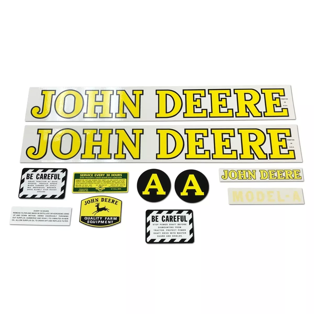 JD A 1939-1946: Mylar Decal Set