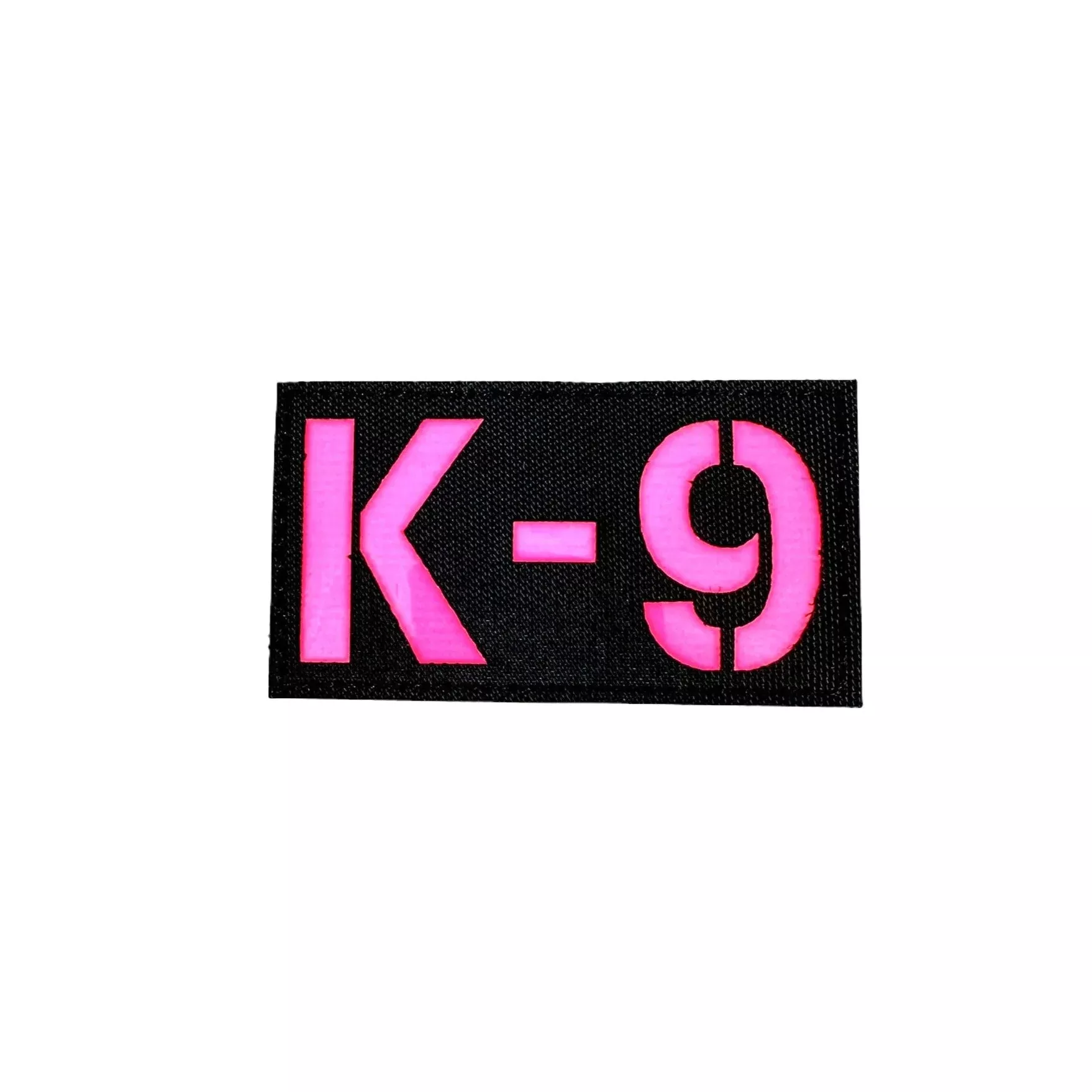 K9 Laser Cut - Night Glow Reflective Patch Pink and Black