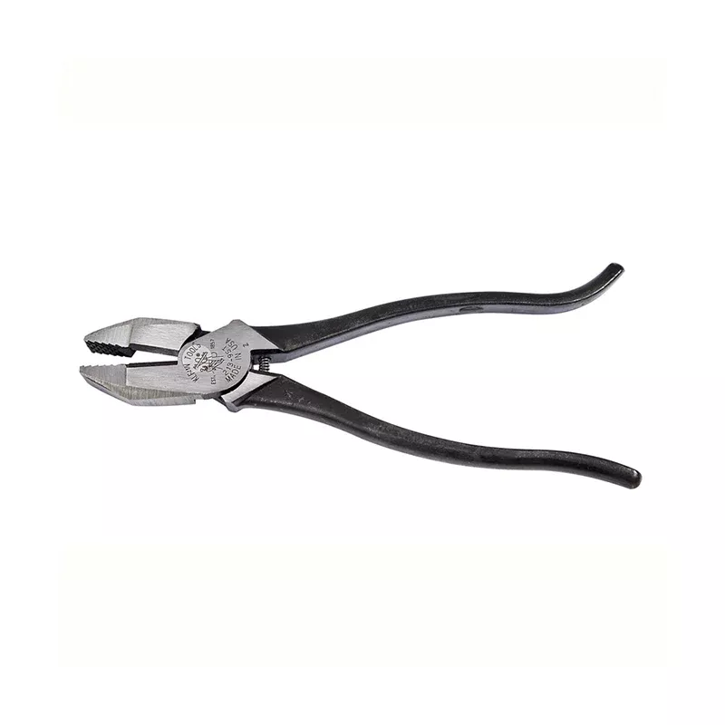 Klein Tools 213-9ST Rebar Work Pliers, Plain Handle, Spring Loaded