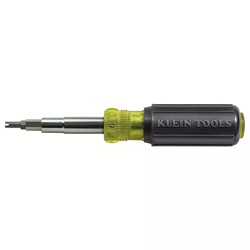 Klein Tools 32527 Schrader Valve Core Tool 11-in-1 Screwdriver/Nut Driver