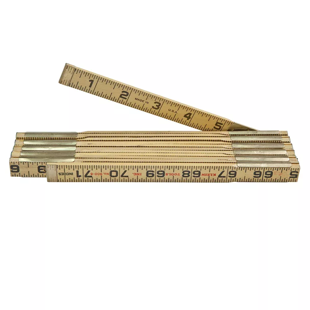 Klein Tools 900-6 Wood Inside Reading Folding Rule