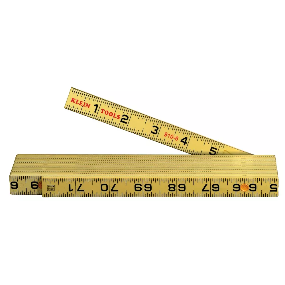Klein Tools 910-6 Fiberglass Inside Reading Folding Rule