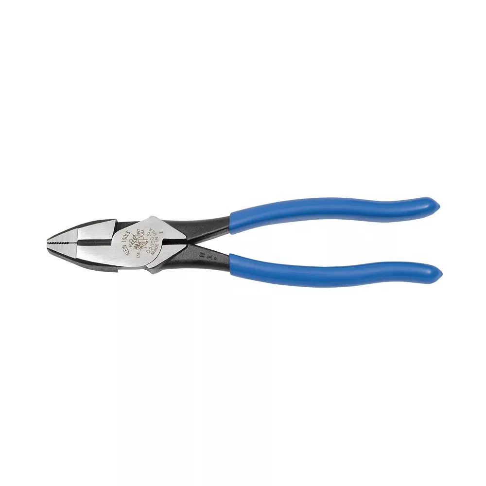 Klein Tools D2000-8 8" High-Leverage Side-Cutting Pliers-Heavy-Duty Cutting
