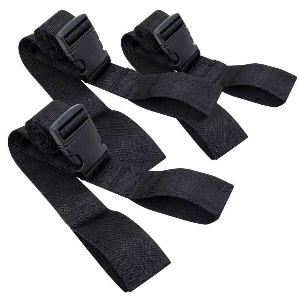 LINE2design Backboard Spine Board Straps Adjustable Strap 3PK - Black