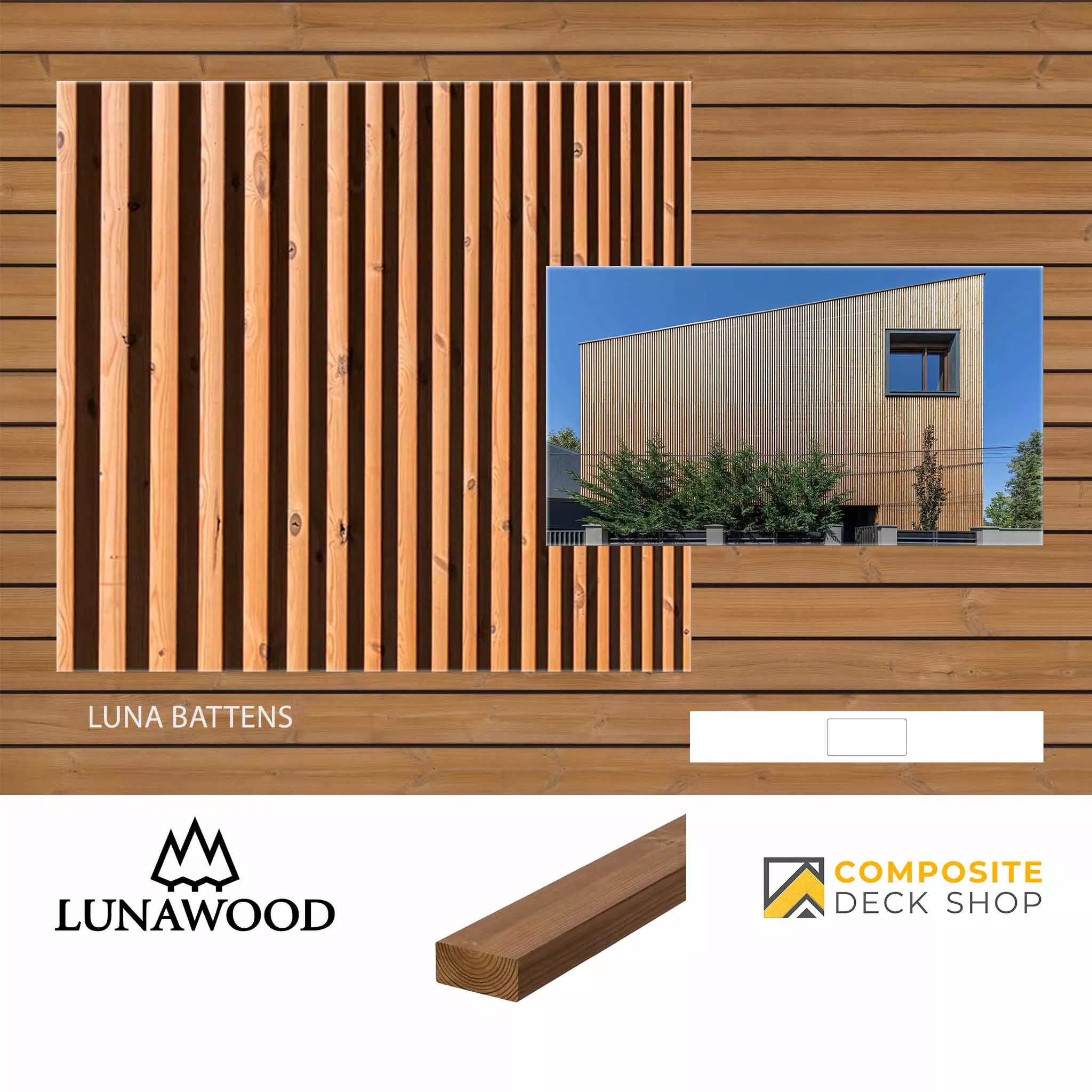 Lunawood Siding / Cladding - Luna SHP 42×92, 2x4