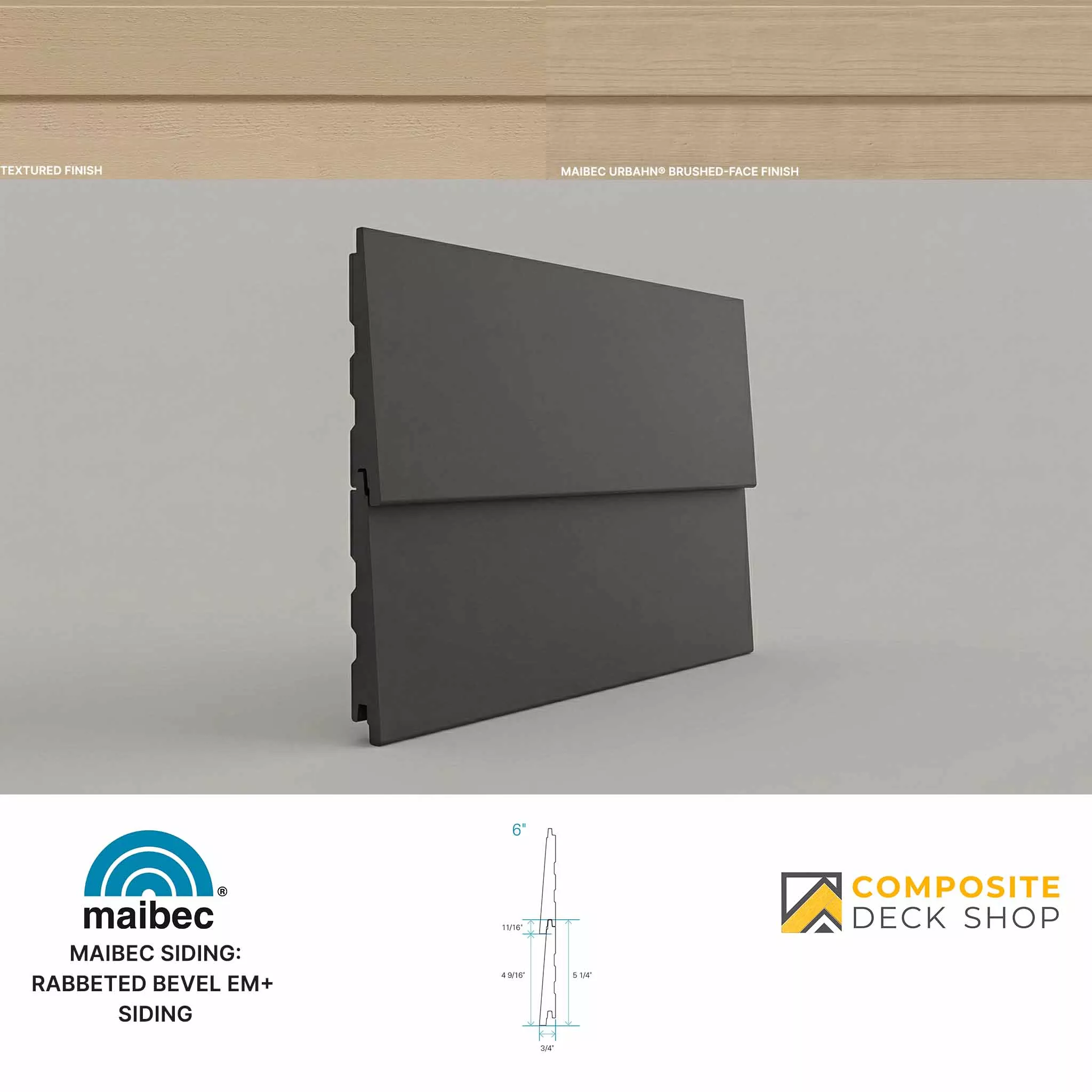 Maibec - Rabbeted Bevel EM+ Siding