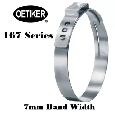 Oetiker Stepless Ear Clamp - 7mm Band Width