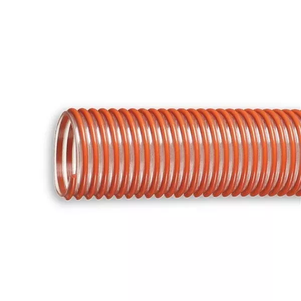 Orange PVC Mulch / Bark Blower Hose - Requires Freight Quote