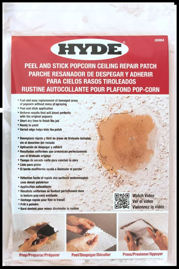 Peel and Stick Popcorn Ceiling Repair Patch