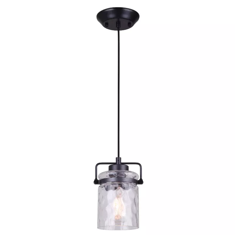 Pendant Light - Canarm ARDEN Graphite 1-Light IPL707A01GPH