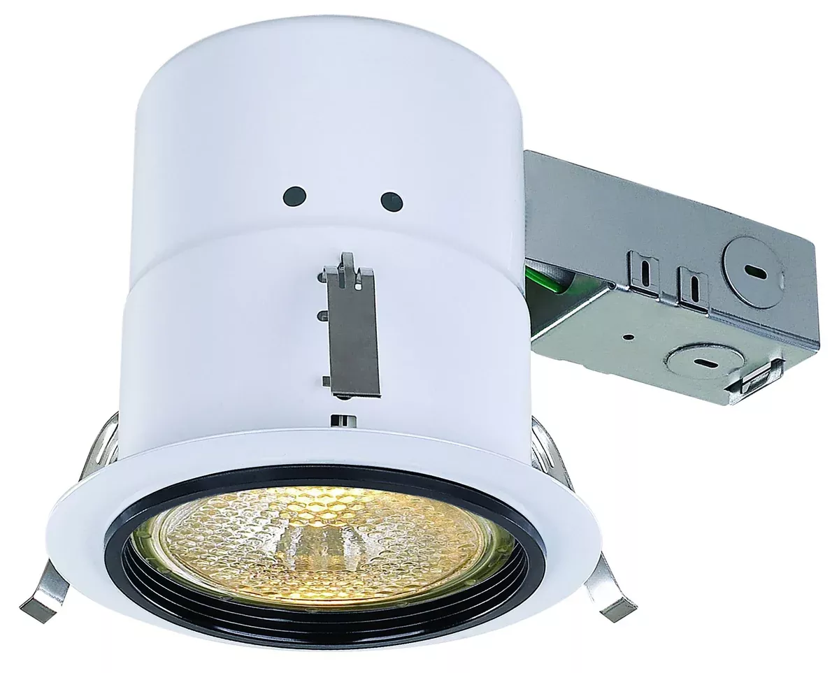 Pot Light - Canarm Recessed 4.5" Black Stepped Baffle RN45RC2PHBK