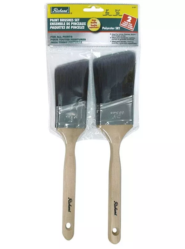 Richard 81307 2 pcs paint brush polyester SRT (2'' - 2 1/2'' ang)