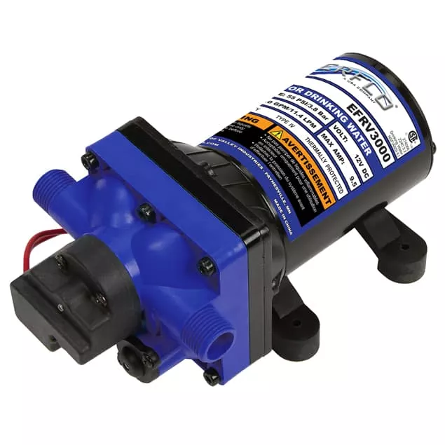 RV Pump, 3 GPM, 12V, Everflo EFRV3000
