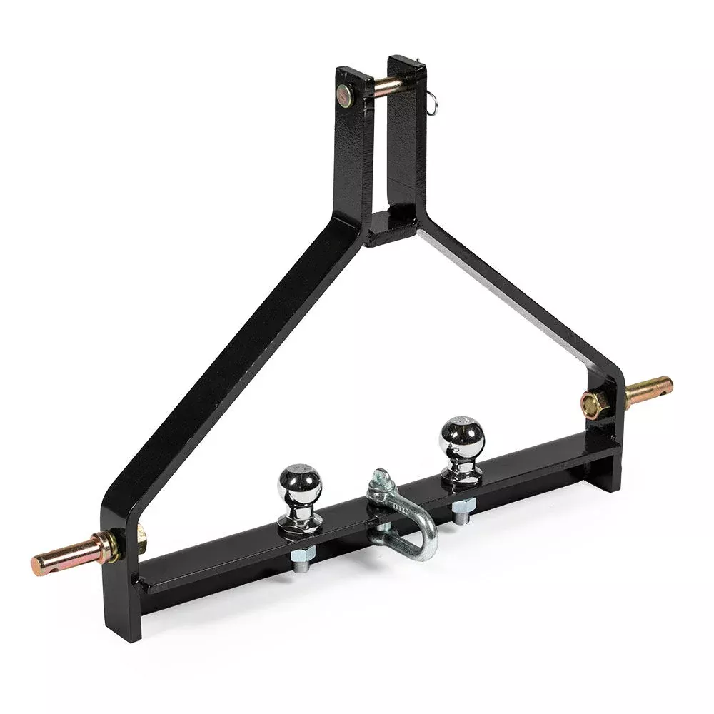 SCRATCH AND DENT - Category 1, 3-Point Tractor Drawbar Trailer Hitch - Quick Hitch Compatible - FINAL SALE