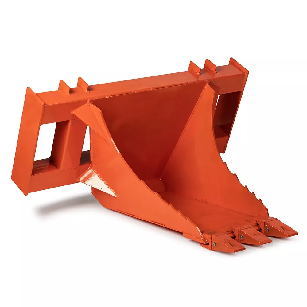 Scratch and Dent, USA Made Orange Extreme Stump Bucket
