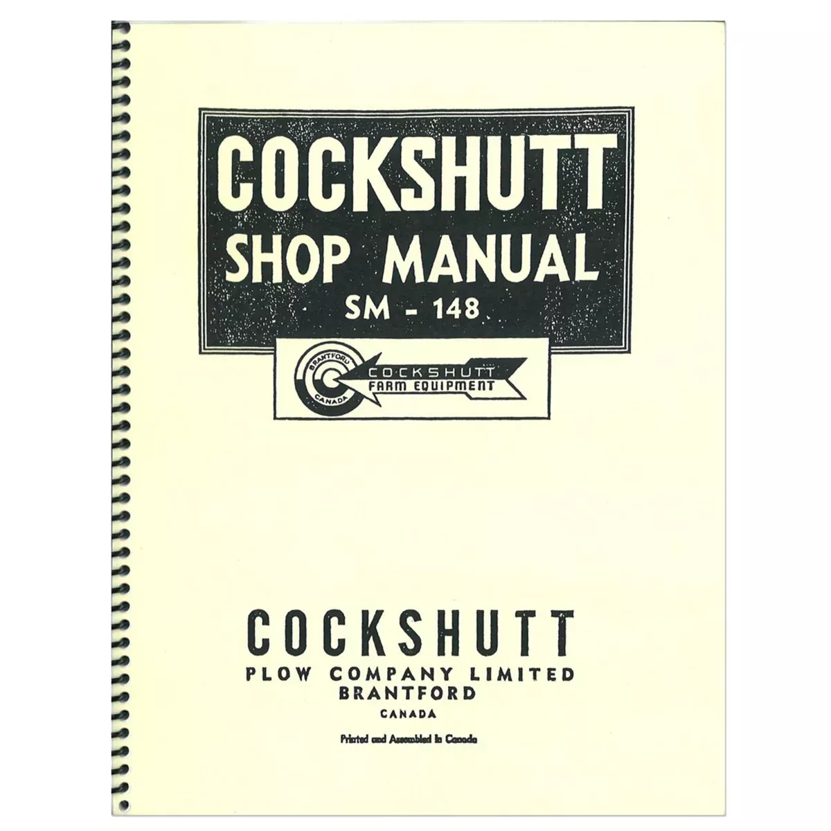 Service Manual Reprint: Cockshutt 30, Co-Op E3