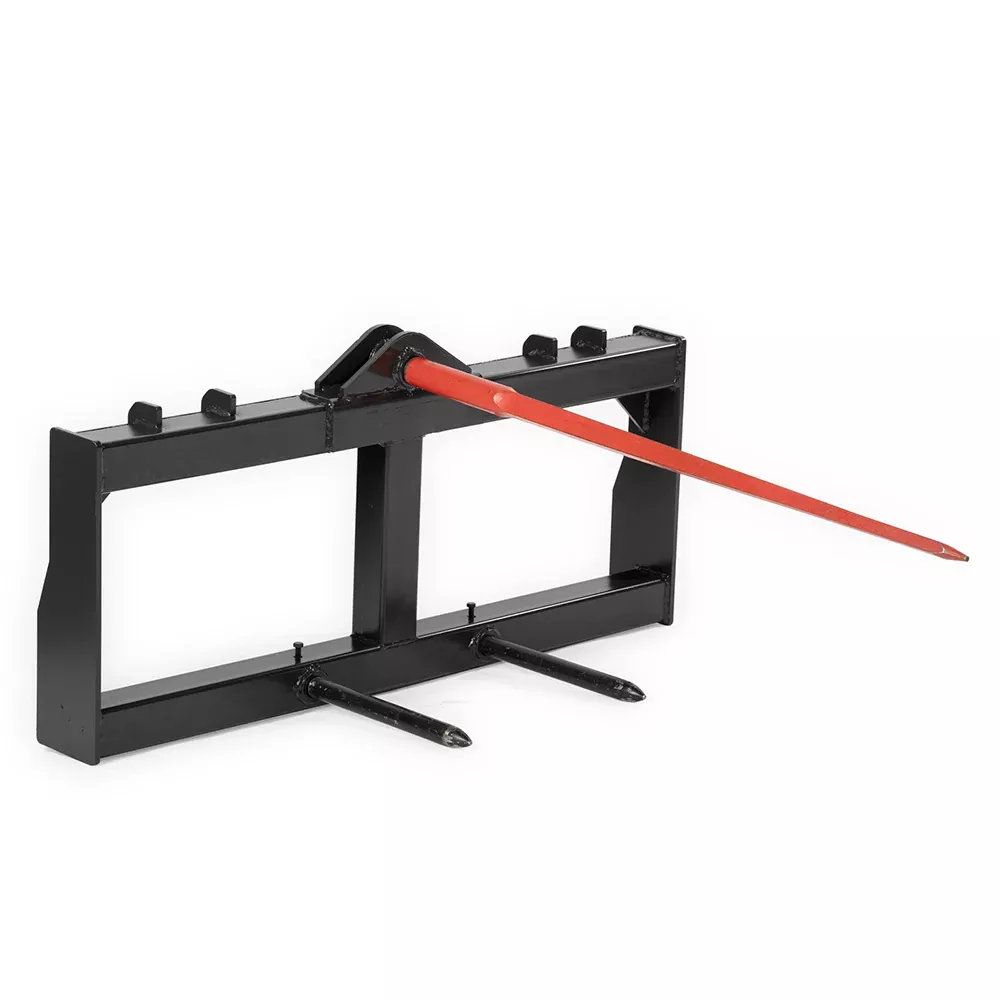 Skid Steer Hay Frame Attachment, 43" Hay Spear and Stabilizers
