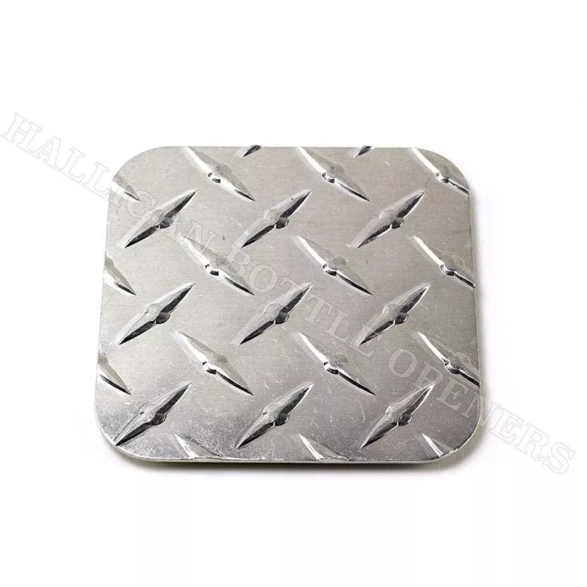 Square Diamond Plate Coasters (Set of 4)
