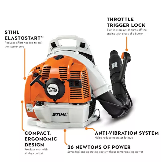 STIHL BR 430 – Gas Backpack Blower | 63.3cc STIHL Engine