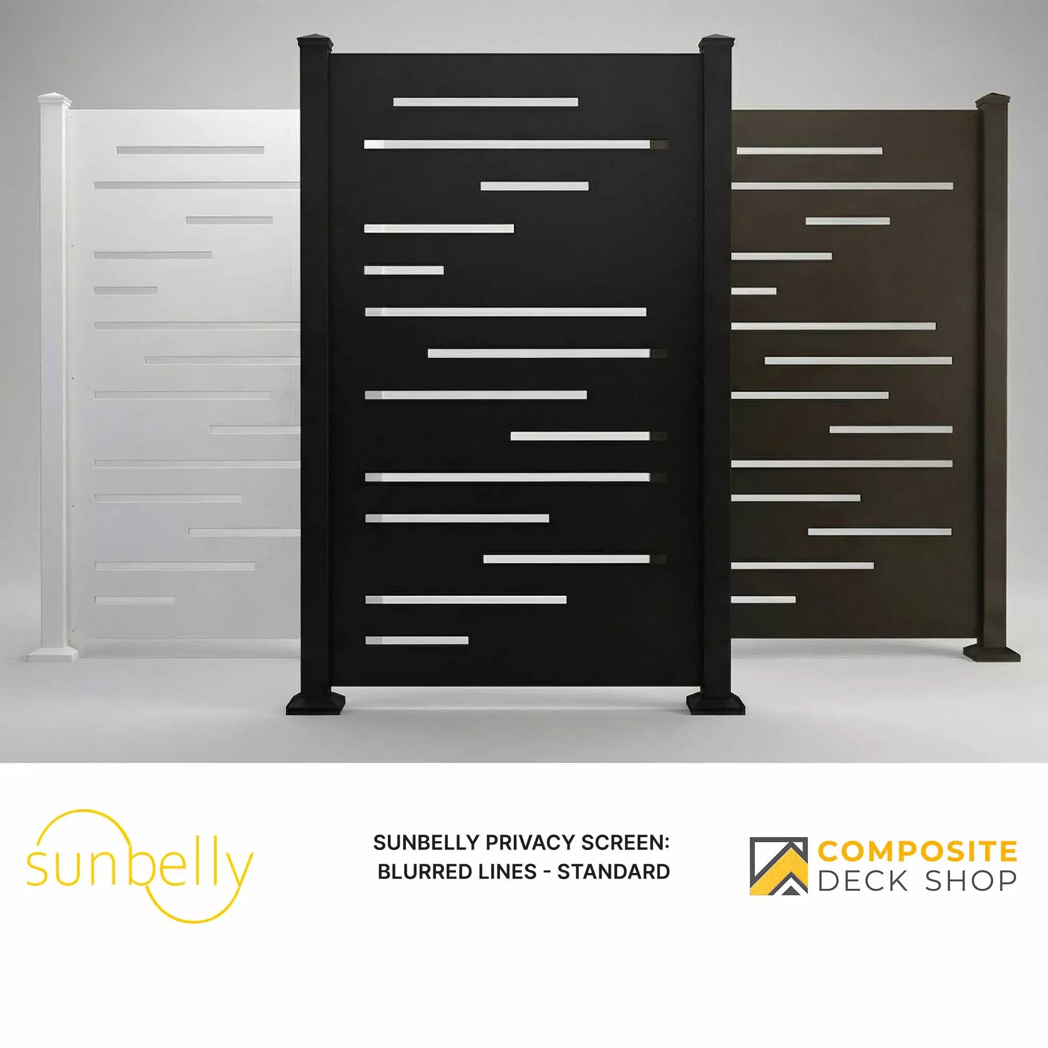 Sunbelly Privacy Screen - Blurred Lines - Standard