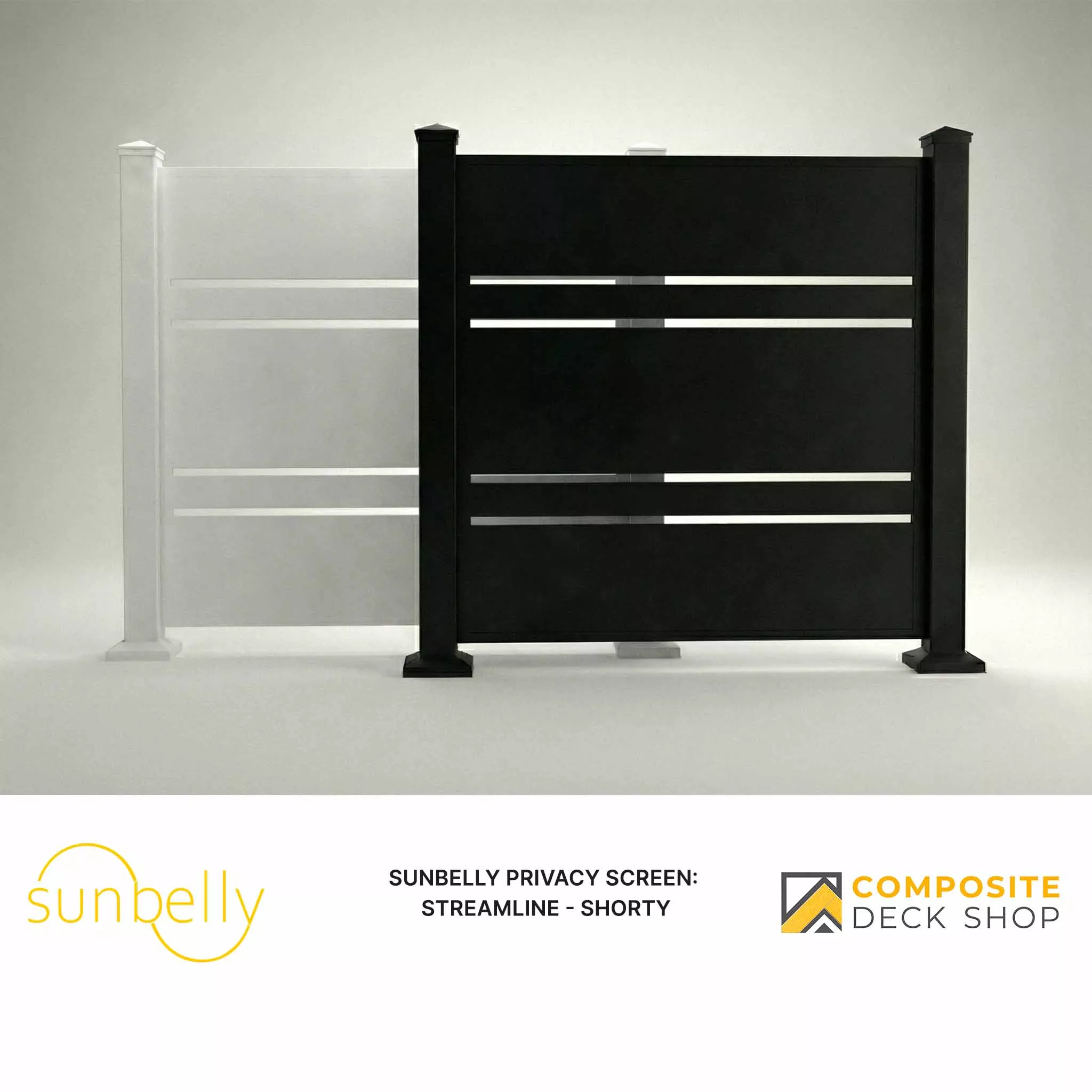 Sunbelly Privacy Screen - Streamline - Shorty