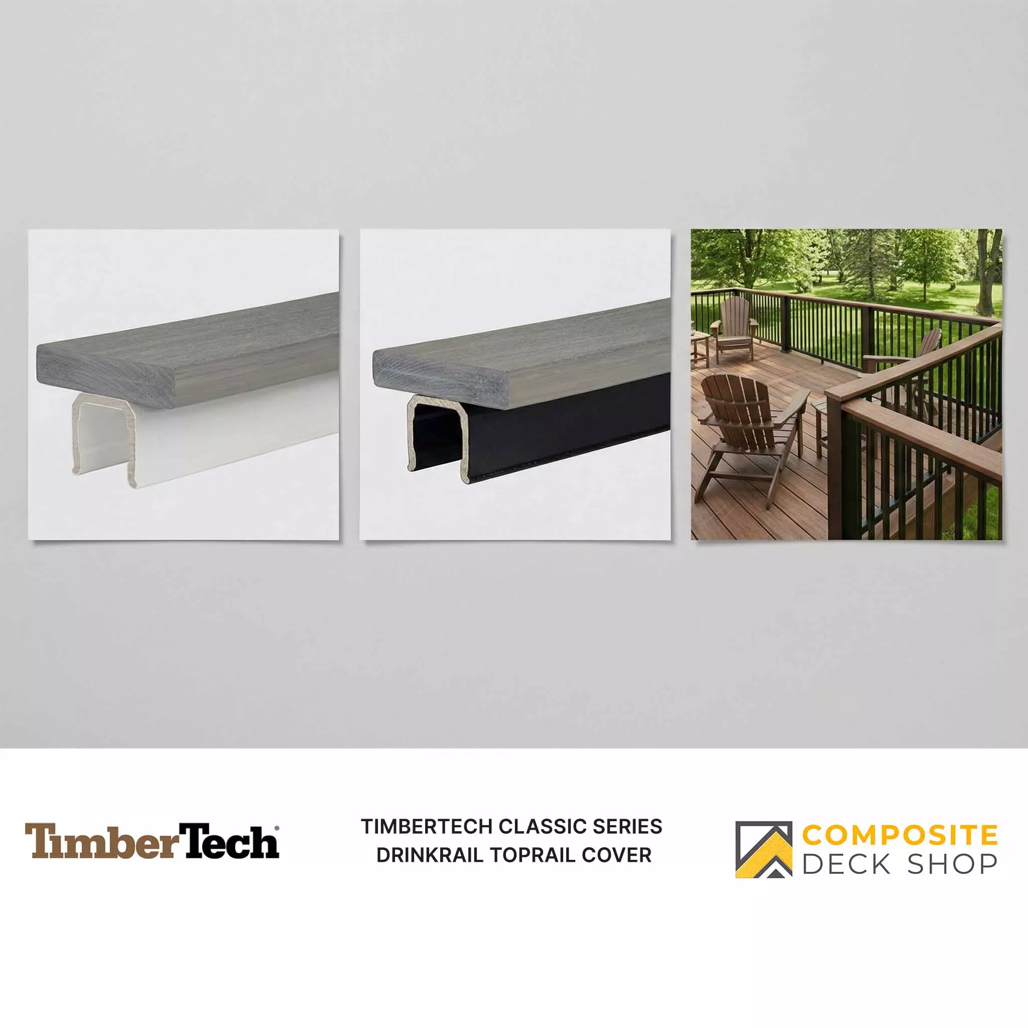TimberTech Classic Series - DrinkRail TopRail Cover