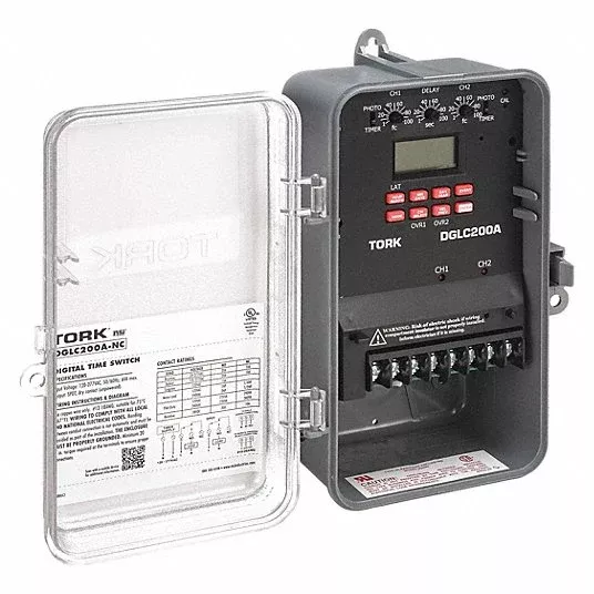 Tork DGLC200A-NC Electronic Timer, 7 Days, SPDT