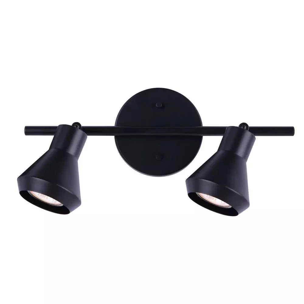 Track Light - Canarm BYCK Matte Black 2-Light IT1020A02BK10