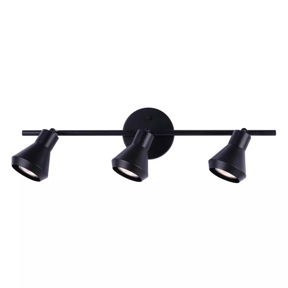 Track Light - Canarm BYCK Matte Black 3-Light IT1020A03BK10