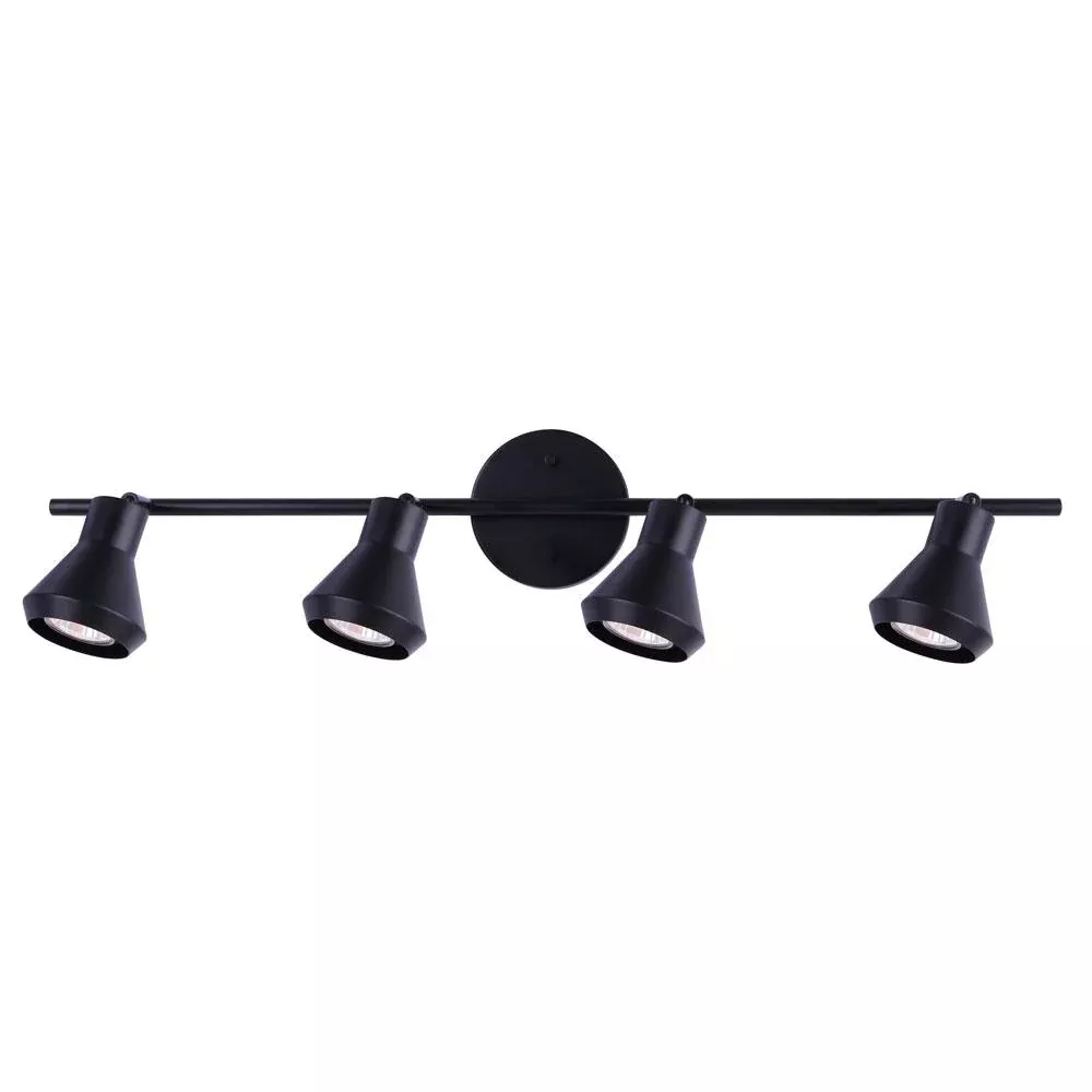 Track Light - Canarm BYCK Matte Black 4-Light IT1020A04BK10