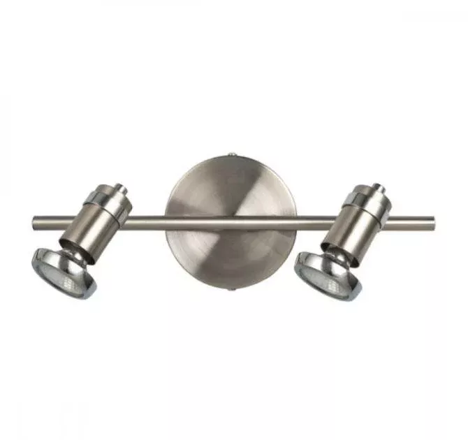Track Light - Canarm SHAY Brushed Pewter & Chrome 2-Light IT391A02BCH10