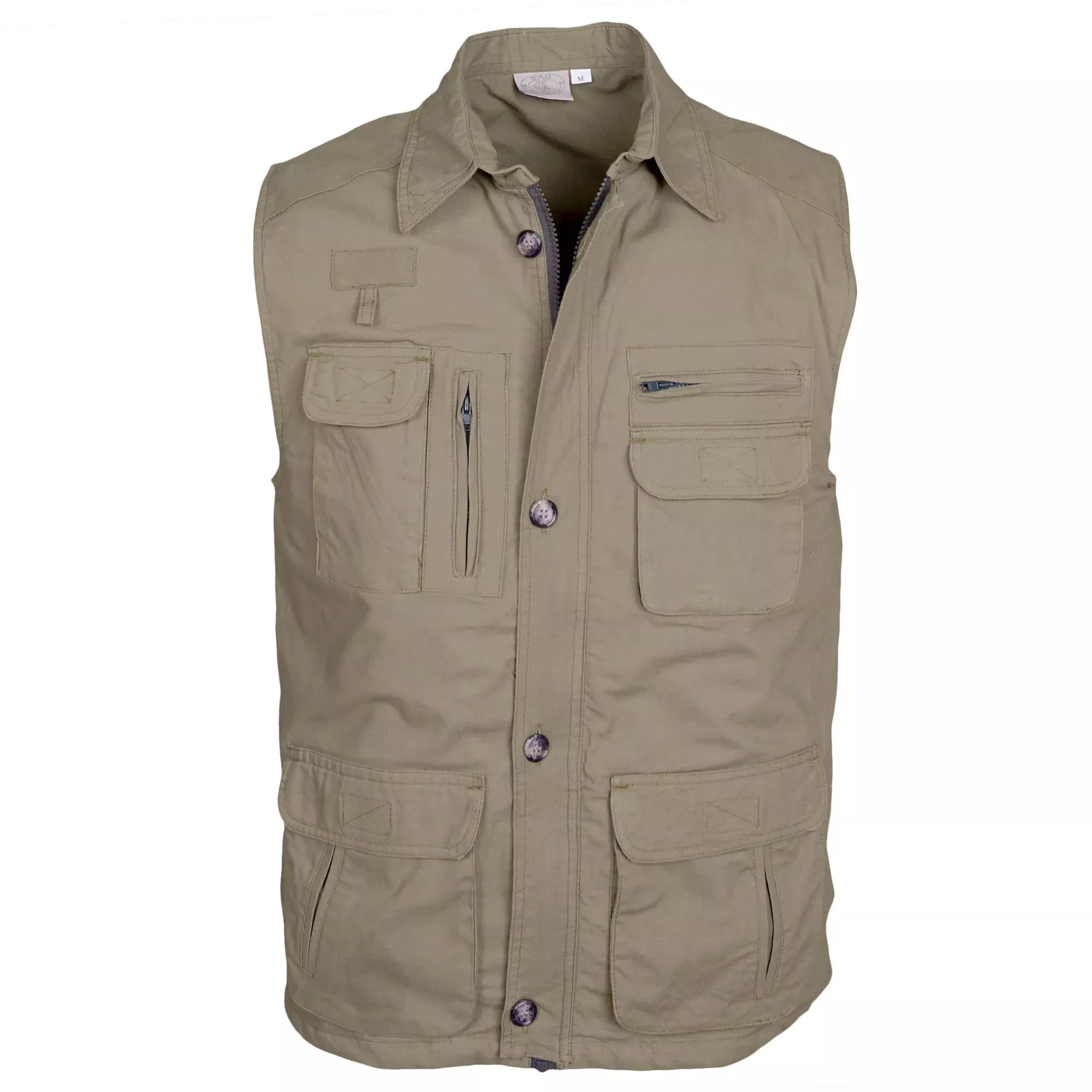 Travel Vest for Men - Khaki