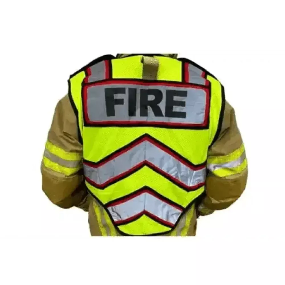 ULTRABRIGHT RED-FIRE PUBLIC SAFETY VEST