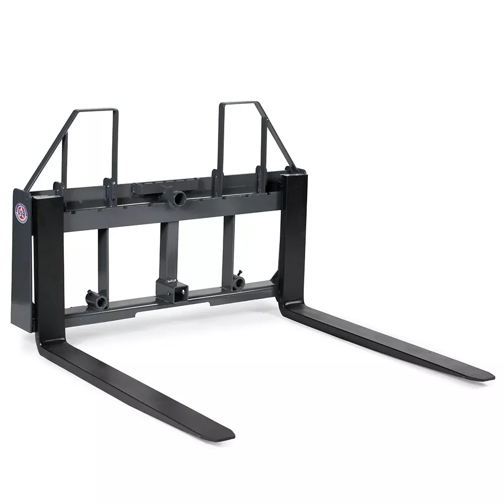 USA Made Standard Series Step-Through Pallet Fork Frame Attachment | 36" Pallet Fork Blades