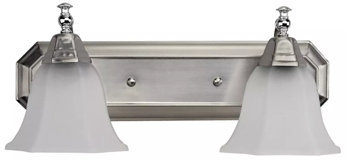Vanity Light - Canarm Brushed Pewter & Chrome 2-Light IVL30273