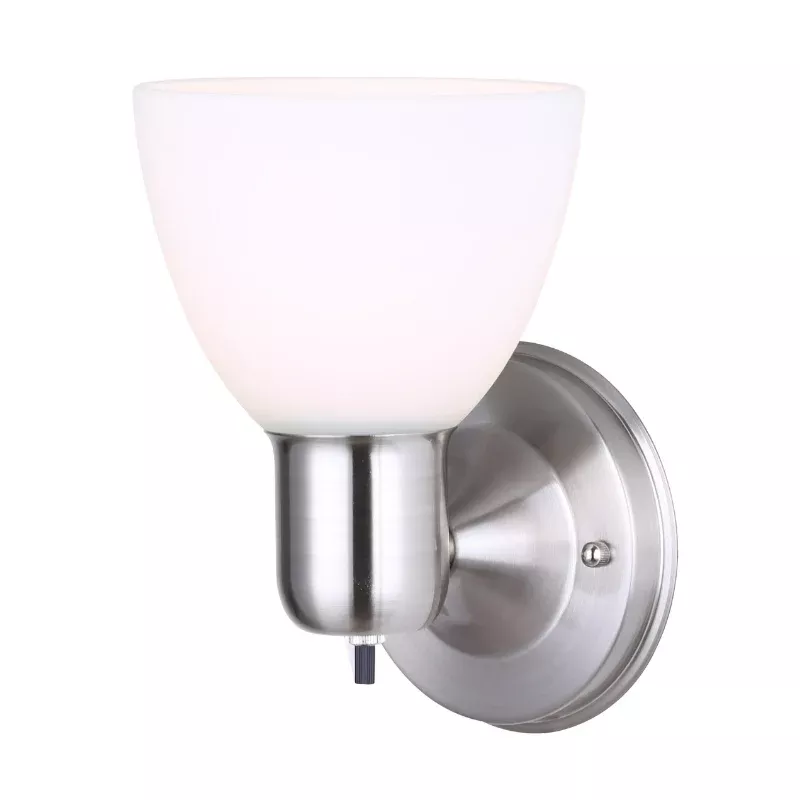 Wall Light - Canarm Brushed Nickel 1-Light IWF084BN
