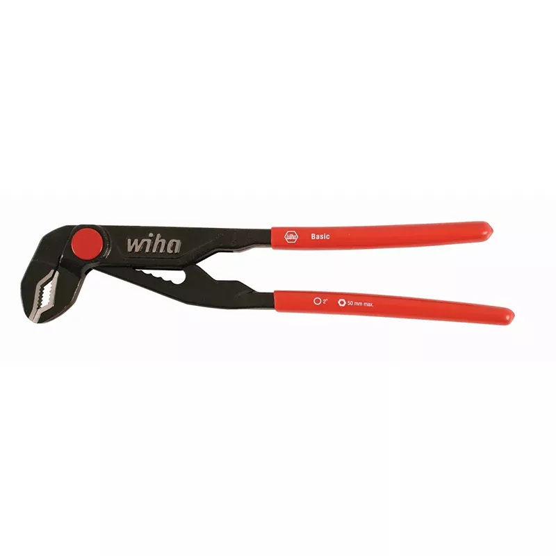 Wiha Tools 32664 7" Push Button Adjustable Water Pump Pliers with Vinyl Grip