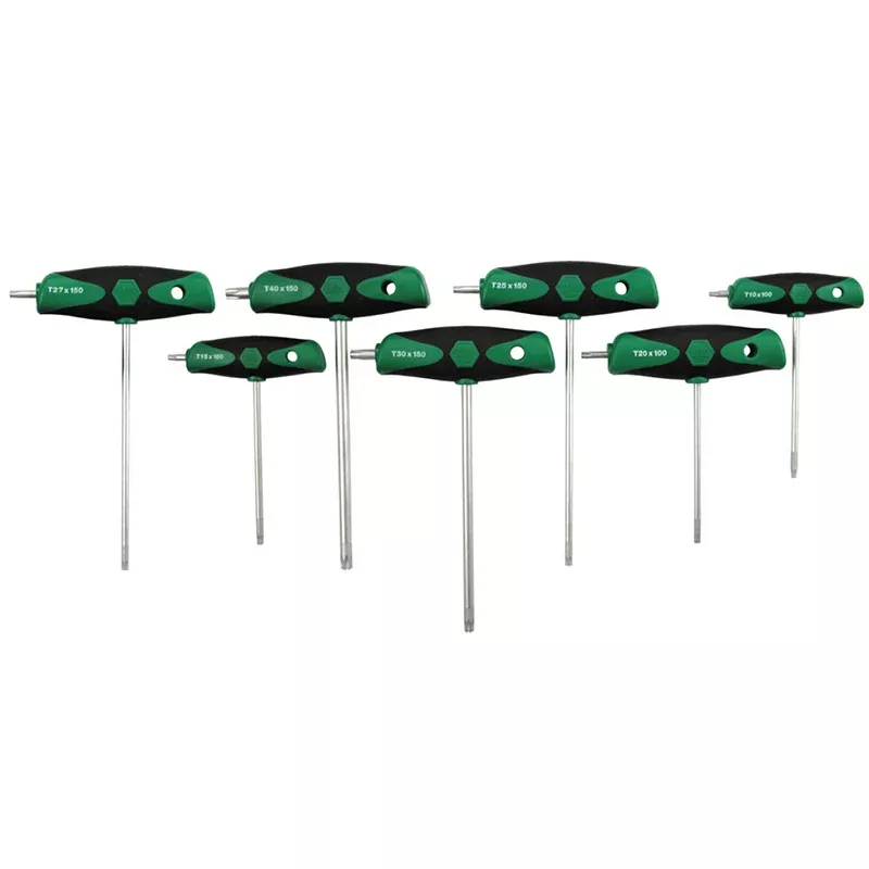 Wiha Tools 36497 TORX Soft Grip T-handle Set, 7 Piece