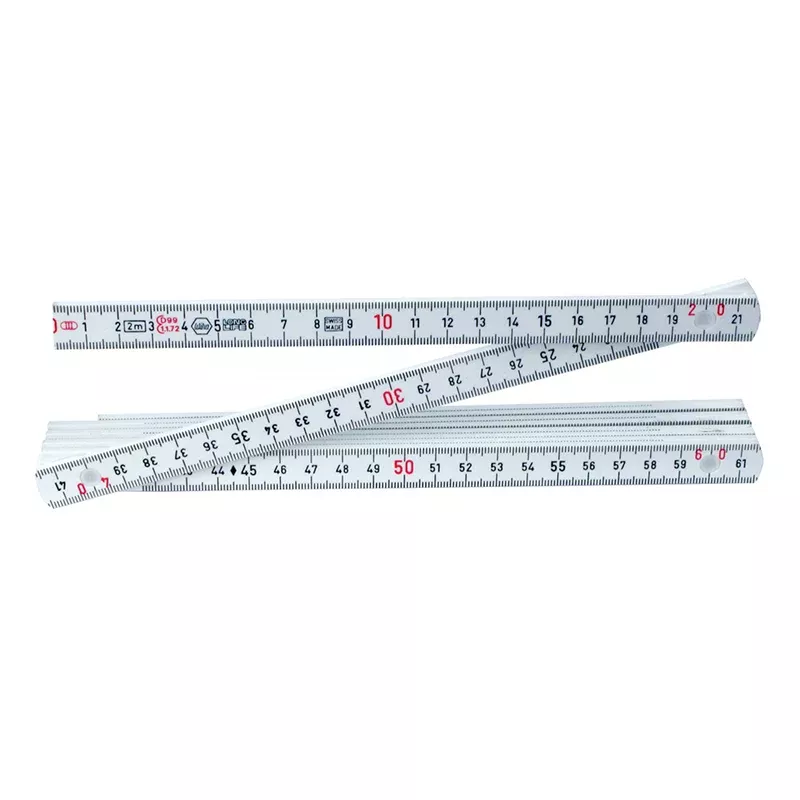 Wiha Tools 61602 MaxiFlex 2 Meter Metric Folding Ruler, Outside Reading