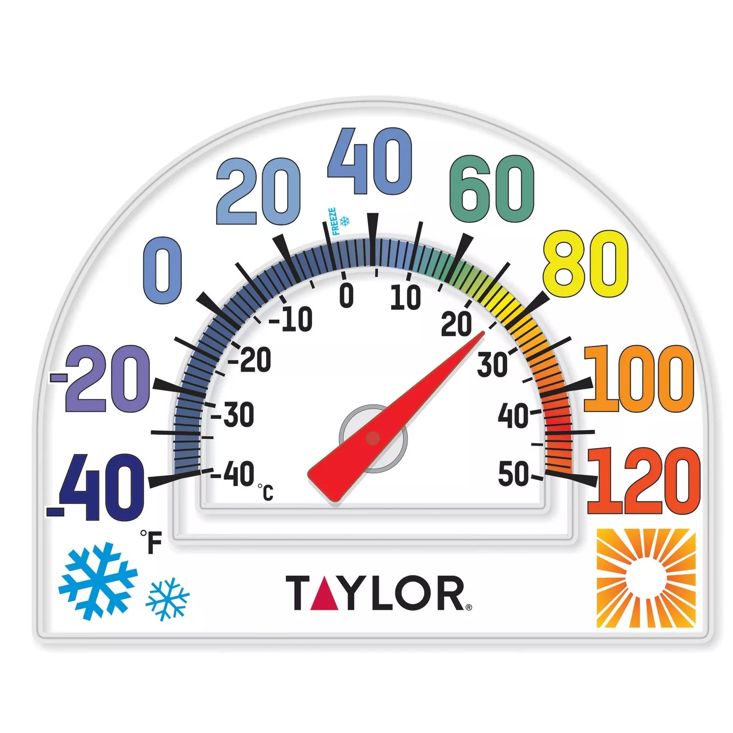 Window Cling Thermometer, 5-1/2-In.