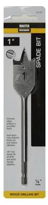 Wood Boring Spade Drill Bit, 1 In.